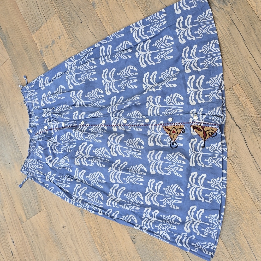 Dignity, Not Charity- Market Place Embroidered Ethnic Maxi Skirt Size Large